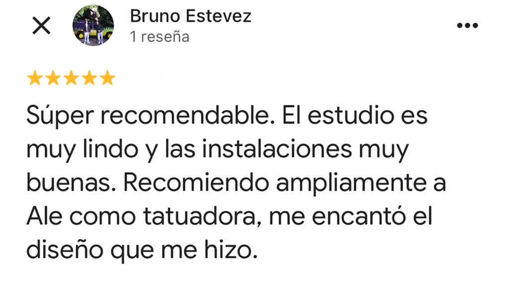 cliente satisfecho tatuaje