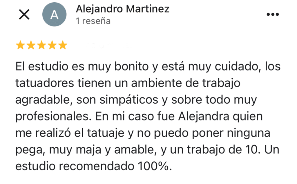 reseña cliente